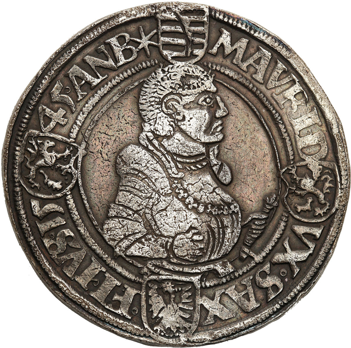Niemcy, Saksonia. Johann Friedrich i Moritz (1541-1547). Talar 1545, Annaberg - RZADKI